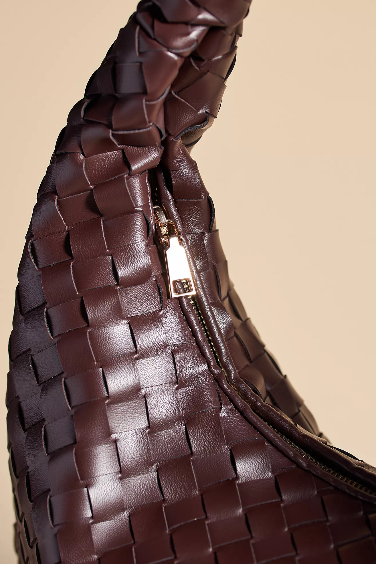 The Brigitte Woven Faux-Leather Shoulder Bag by Melie Bianco: Oversized Edition | Anthropologie (UK)