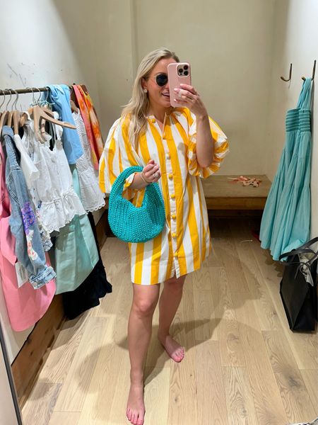 The most fun yellow and white striped dress ever. I feel like an umbrella in Italy and I love it. Fit is true to size, in the XS 💛 #sundress #stripeddress #yellowdress #Italyoutfit #Italyoutfitinspo #Anthropologie #Anthro #springstyle #springstyleinspo #outfitinspo #summerstyle #summerinspo #springbreakoutfits 

#LTKSeasonal #LTKitbag #LTKstyletip
