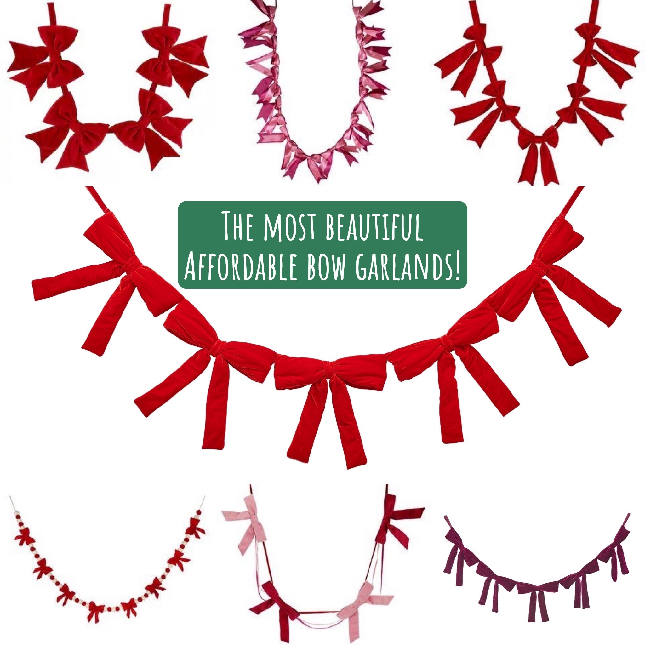 Beautiful 6ft bow garlands from Michael’s! Velvet & satin shades of pinks and reds in various bow sizes! Usually always on sale, these make a gorgeous addition to your holiday and Christmas home decor!


#LTKHome #LTKHoliday #LTKSeasonal