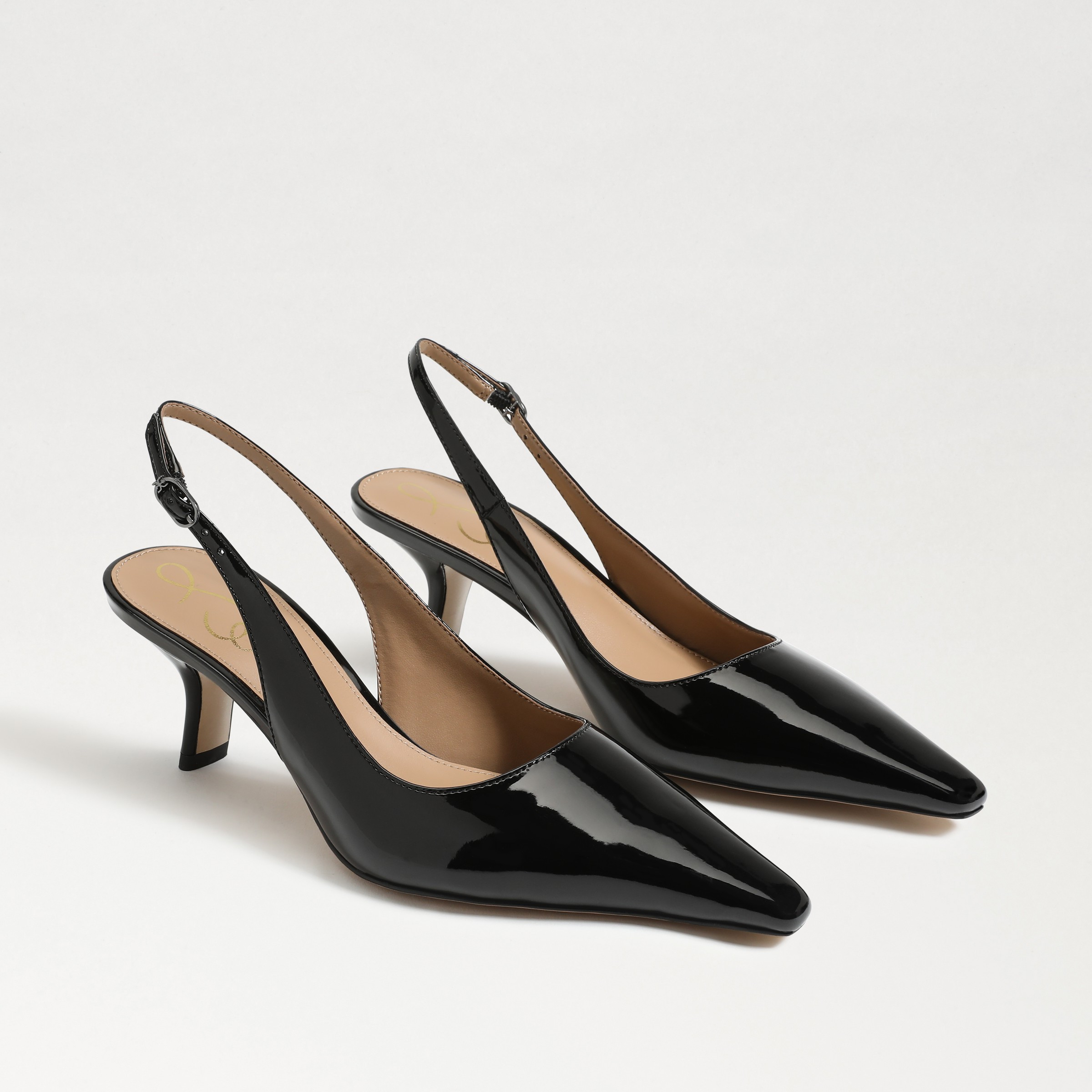 Sam Edelman Bianka Slingback Pump Black Patent | Sam Edelman