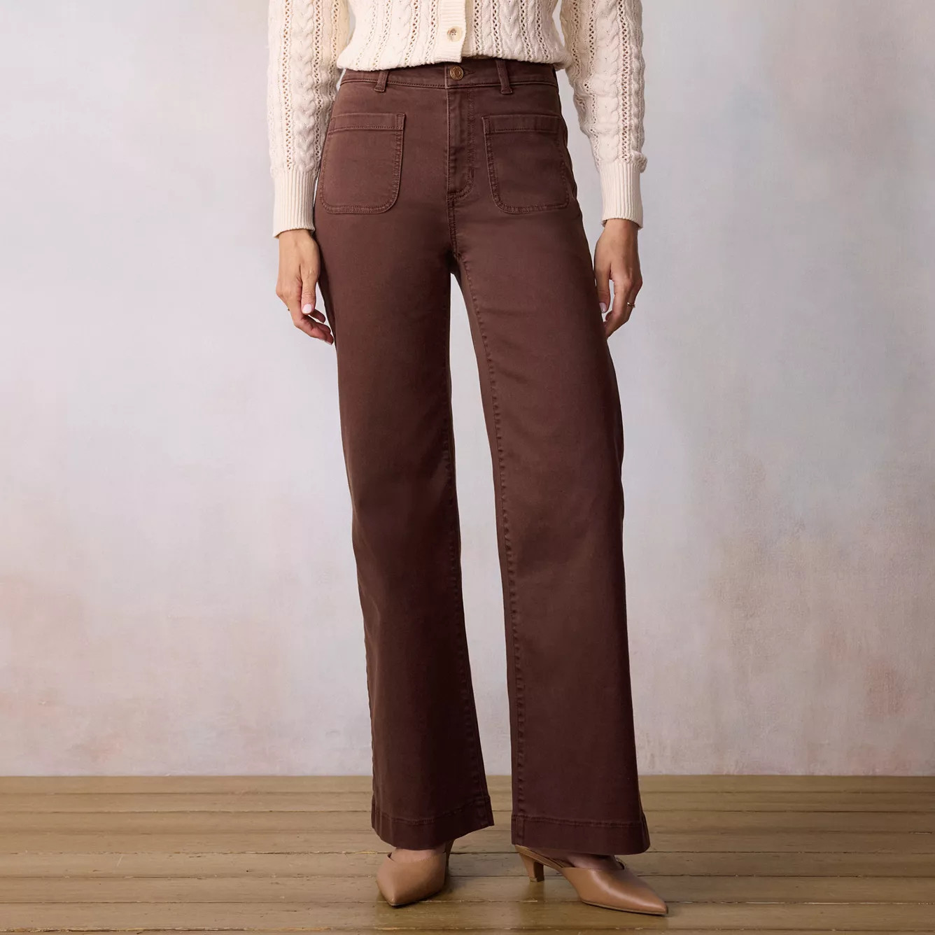 Women's LC Lauren Conrad Super High Rise Wide Leg Jeans | Kohl's