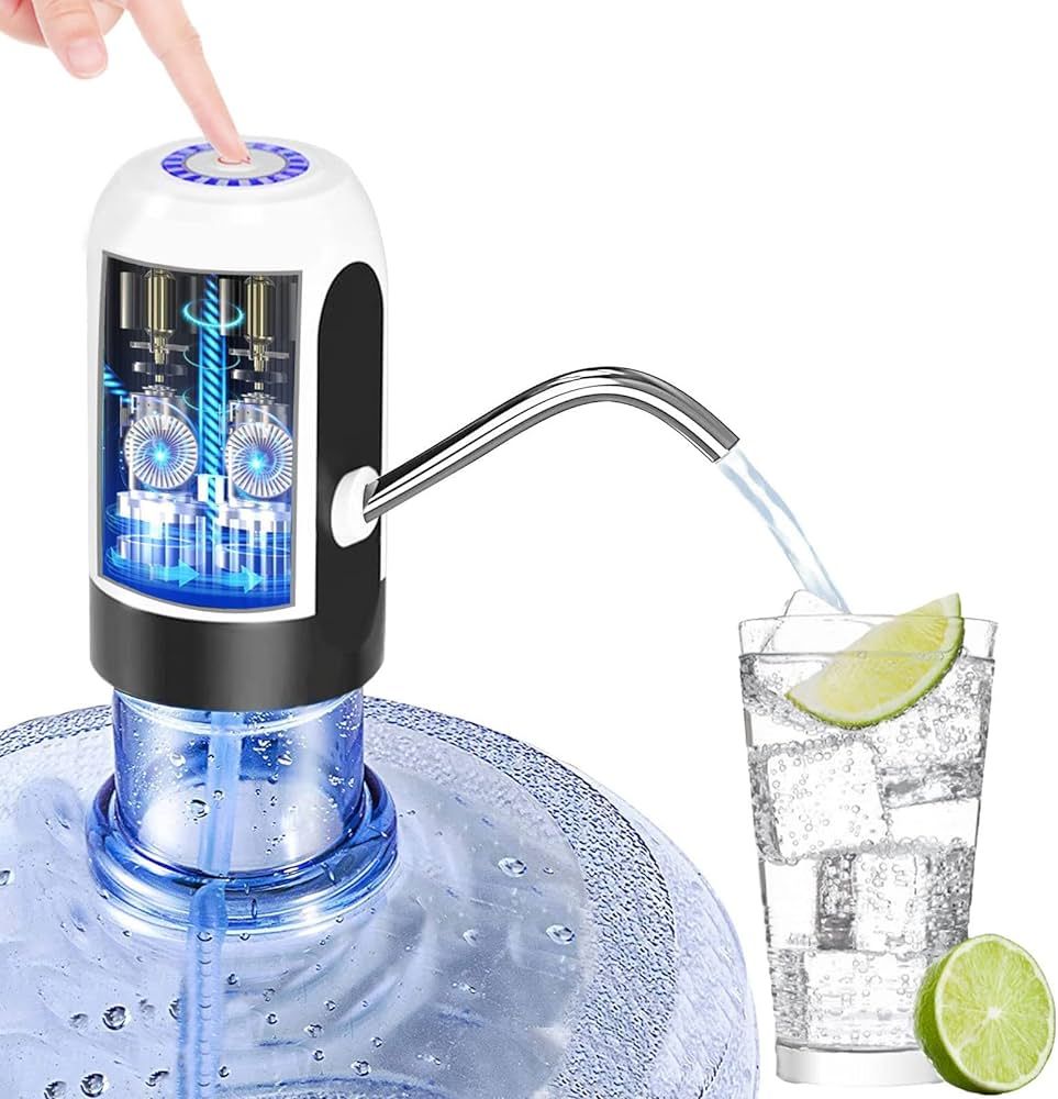 Water Bottle Pump 5 Gallon Electric Drinking Water Pump Portable Water Dispenser USB Charging Wat... | Amazon (US)