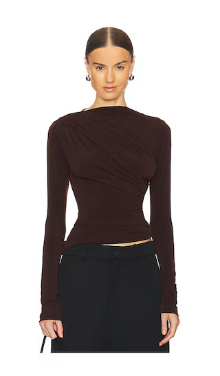 by Marianna Tullah Top in Chocolate Brown | Revolve Clothing (Global)