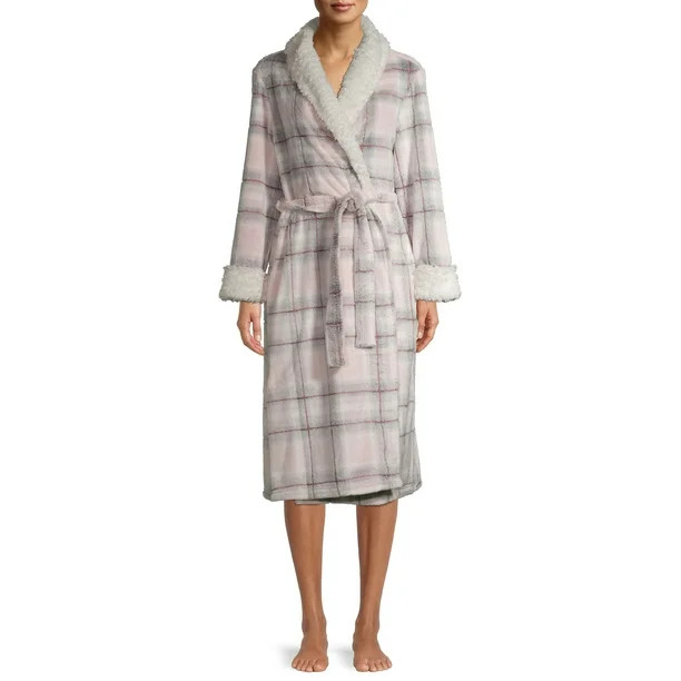 Secret Treasures Women's and Women’s Plus Superminky Robe | Walmart (US)