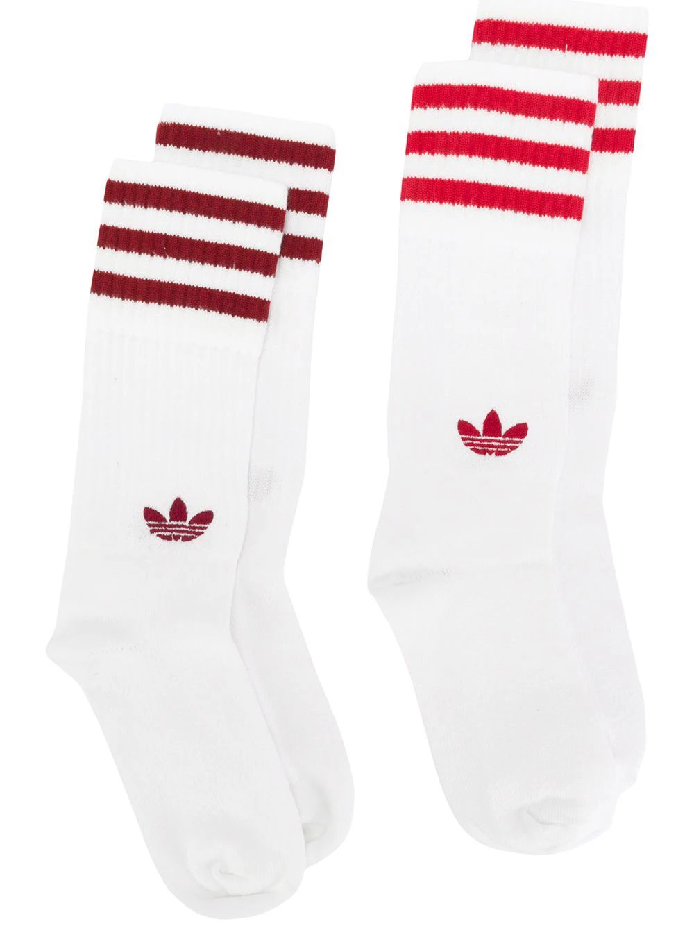 Adidas Solid Crew two-pack socks - White | FarFetch Global