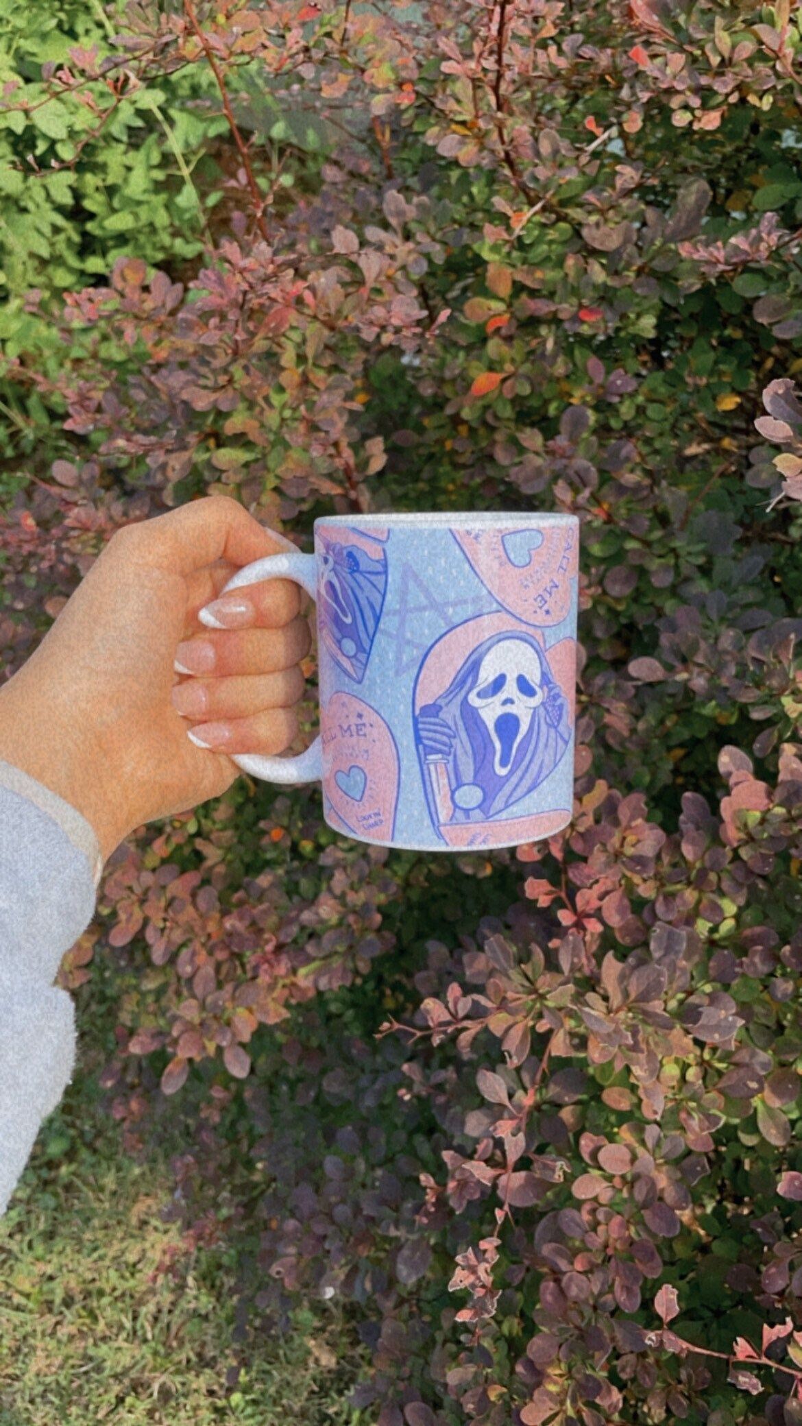 Ghostface Pastel Mug / Call me planchette / Scream / Horror movie mug / Halloween mug / Call me p... | Etsy (US)