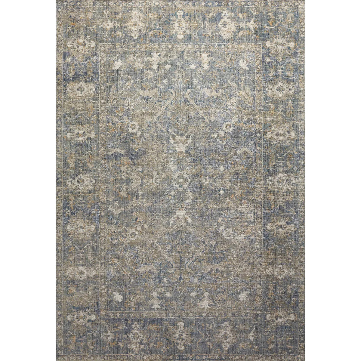 Chris Loves Julia x Loloi Rosemarie Oriental Sand/Lagoon/Off White Area Rug | Wayfair North America