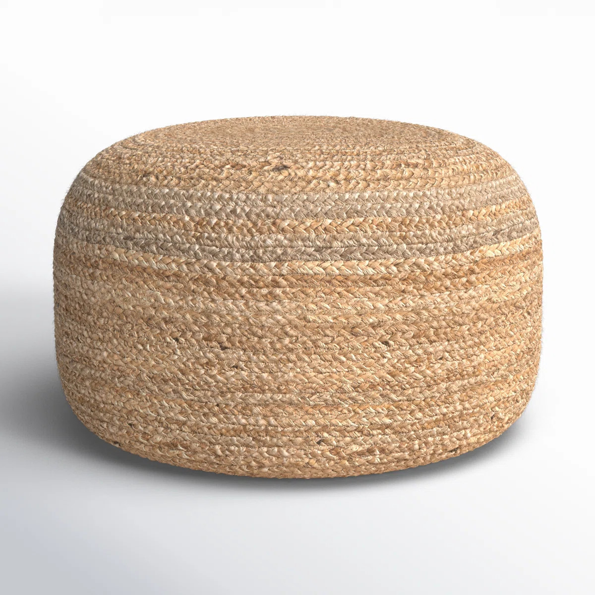 Shipka 29" Wide Round 100% Braided Jute Pouf Ottoman/Foot Stool by Jaipur Living | Wayfair North America