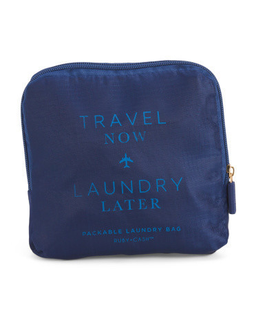Packable Travel Laundry Bag | Leather | Marshalls