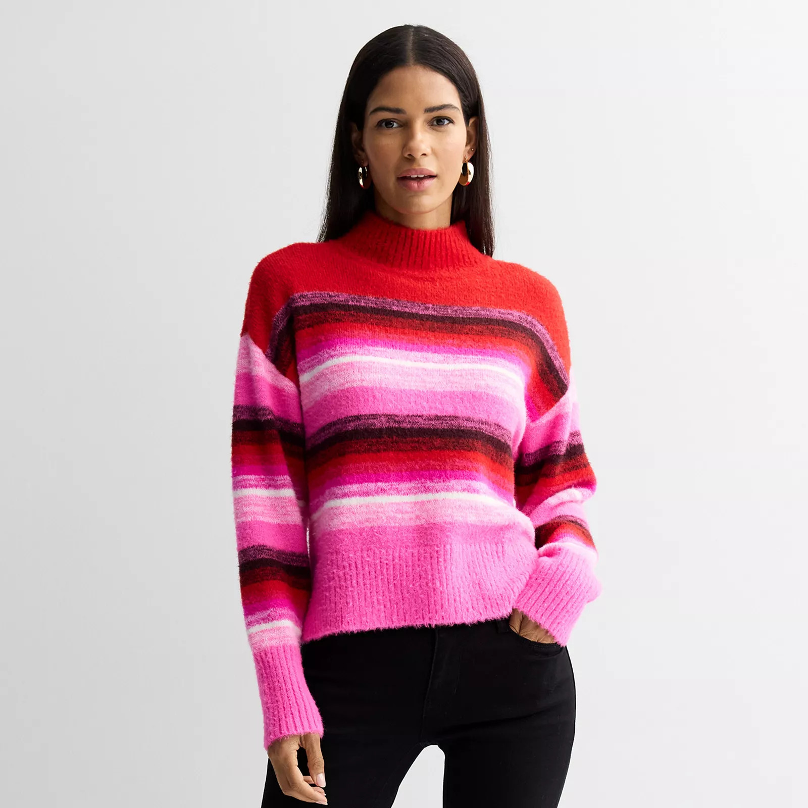 Women's Nine West Midweight Mockneck Pullover Sweater | Kohl's