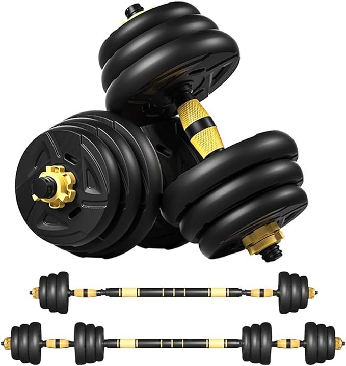 Adjustable Dumbbells Set, Barbell Weight Set Pair 2 in 1 with Connector, Adjustable Weights Dumbb... | Amazon (US)