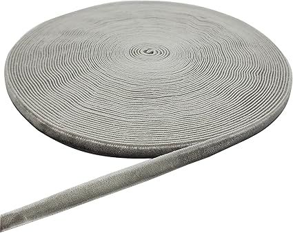 15 Yards Gray Velvet Ribbon Spool, for Wedding, Gift Wrapping, Hair Bows, Home Decorating (1/4in,... | Amazon (US)