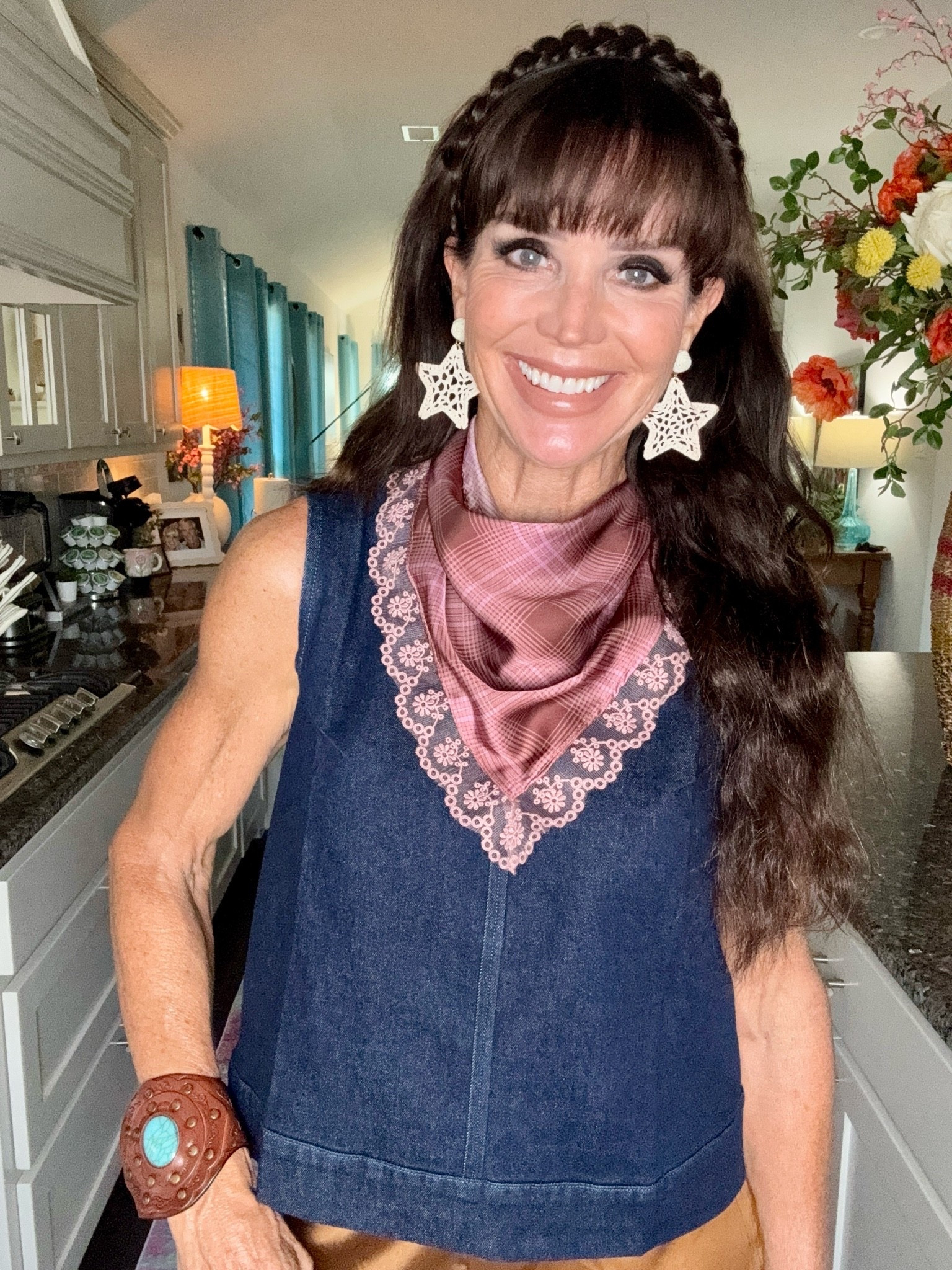 Cutest scarf, comes in polka dot too!!

#LTKootd #LTKxWalmart #LTKOver40