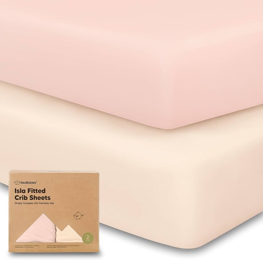 KeaBabies 2-Pack Baby Crib Sheets for Boys, Girls - 52x28 Viscose Derived from Bamboo Toddler Bed... | Amazon (US)