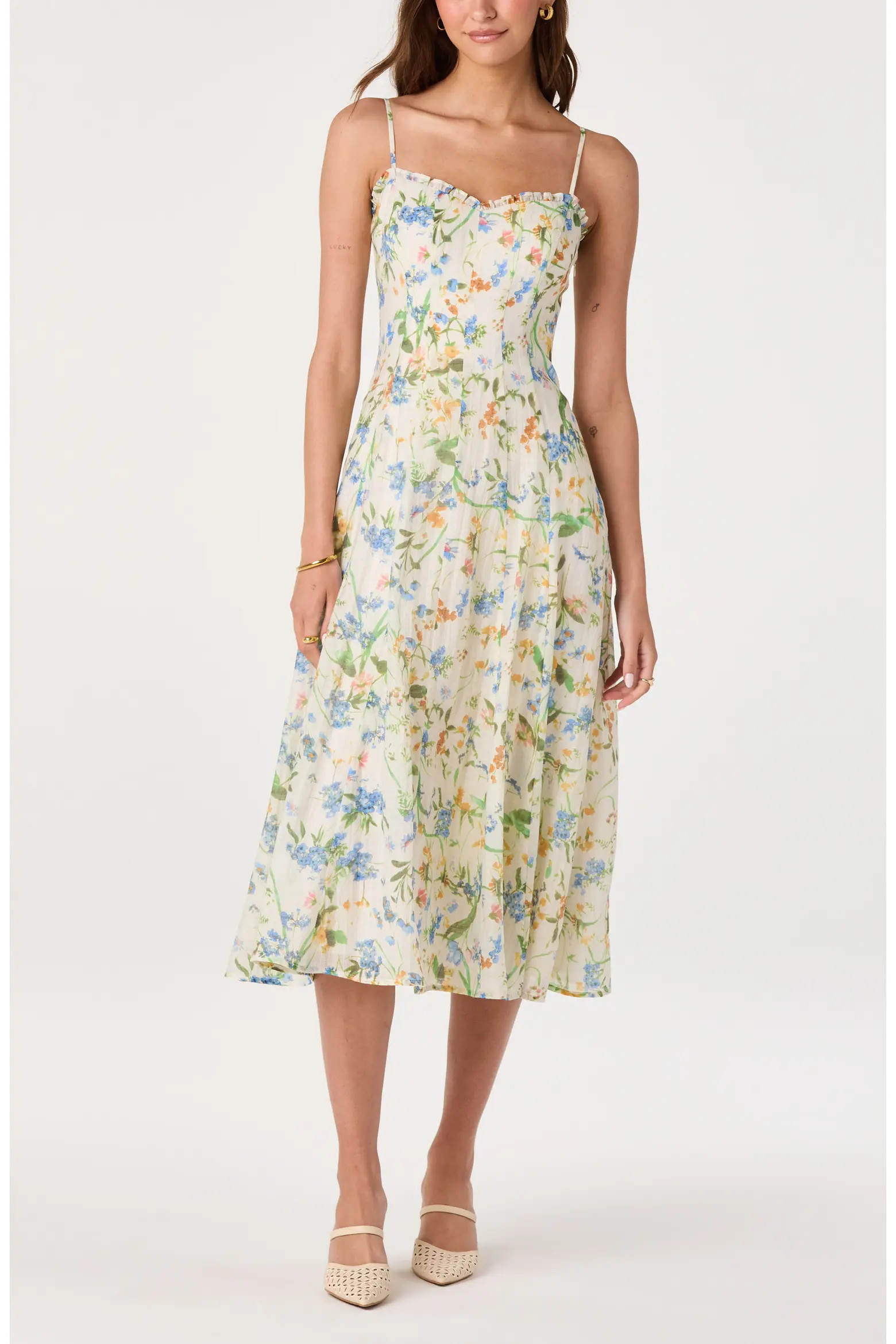 ASTR the Label Jaylynn Ruffle Seamed Dress (Women) | Nordstrom | Nordstrom