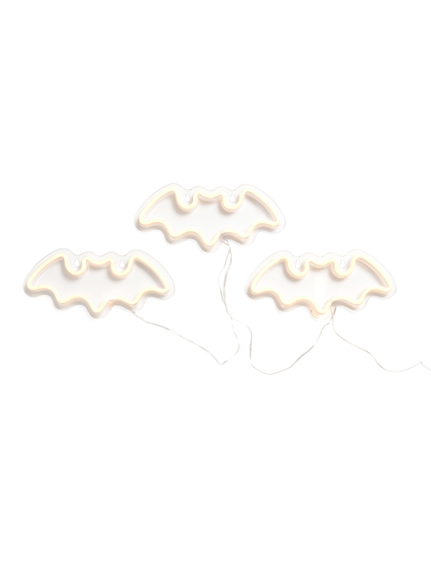 Set Of 3 Usb Led Hanging Neon Bats | Halloween | Marshalls | Marshalls