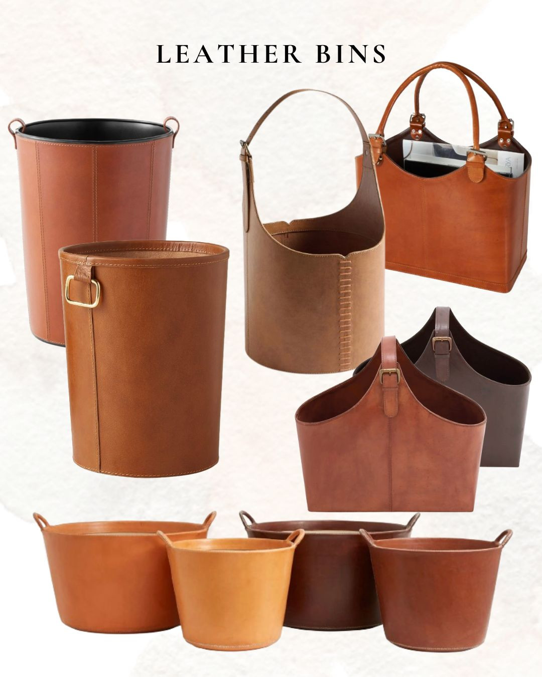 Leather Bins

home decor, styling, storage, magazine holder

 

 #LTKHome