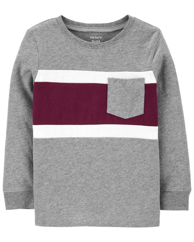 Striped Pocket Jersey Tee | Carter's