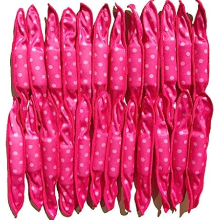 Locisne 20pcs No Heat Curlers You Can Sleep in, Hair Rollers for Long Hair DIY(Pink) | Amazon (US)