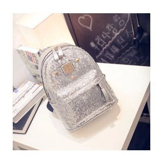 Crystal - Studded Sequined Backpack | YesStyle Global