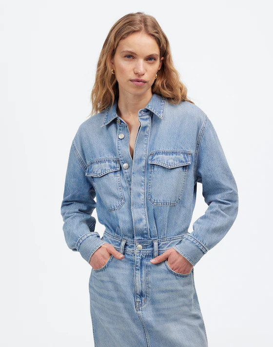 Denim Midi Shirtdress in Altoona Wash | Madewell | Madewell