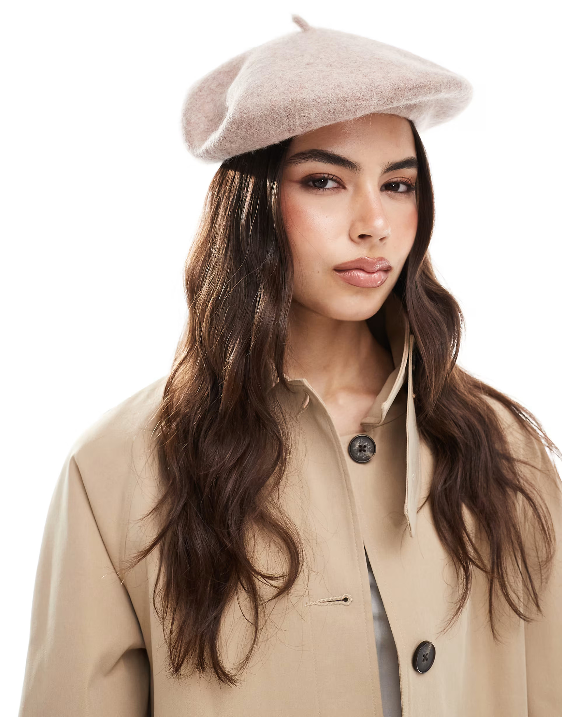My Accessories wool beret in Oatmeal | ASOS | ASOS (Global)