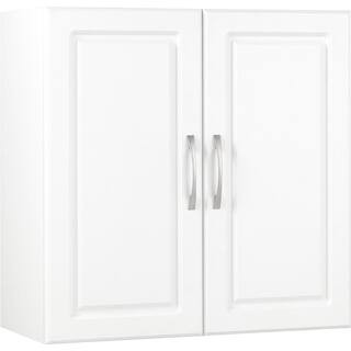 SystemBuild Evolution Trailwinds MDF 2-Shelf Wall Mounted Cabinet in White (23.4375 in. W x 23.68... | The Home Depot