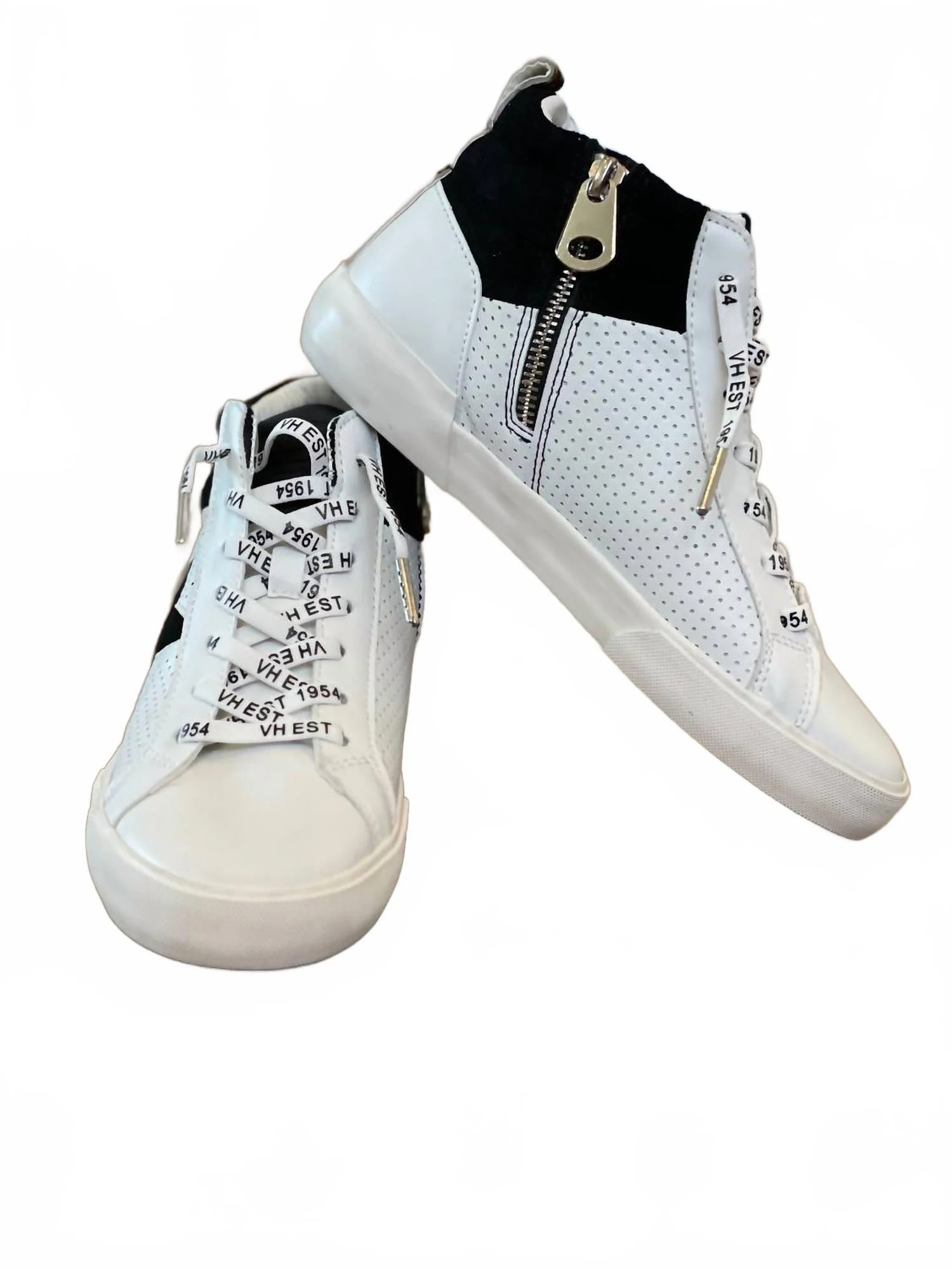 Women's Arlo Black & White High Top Sneaker | Shop Simon