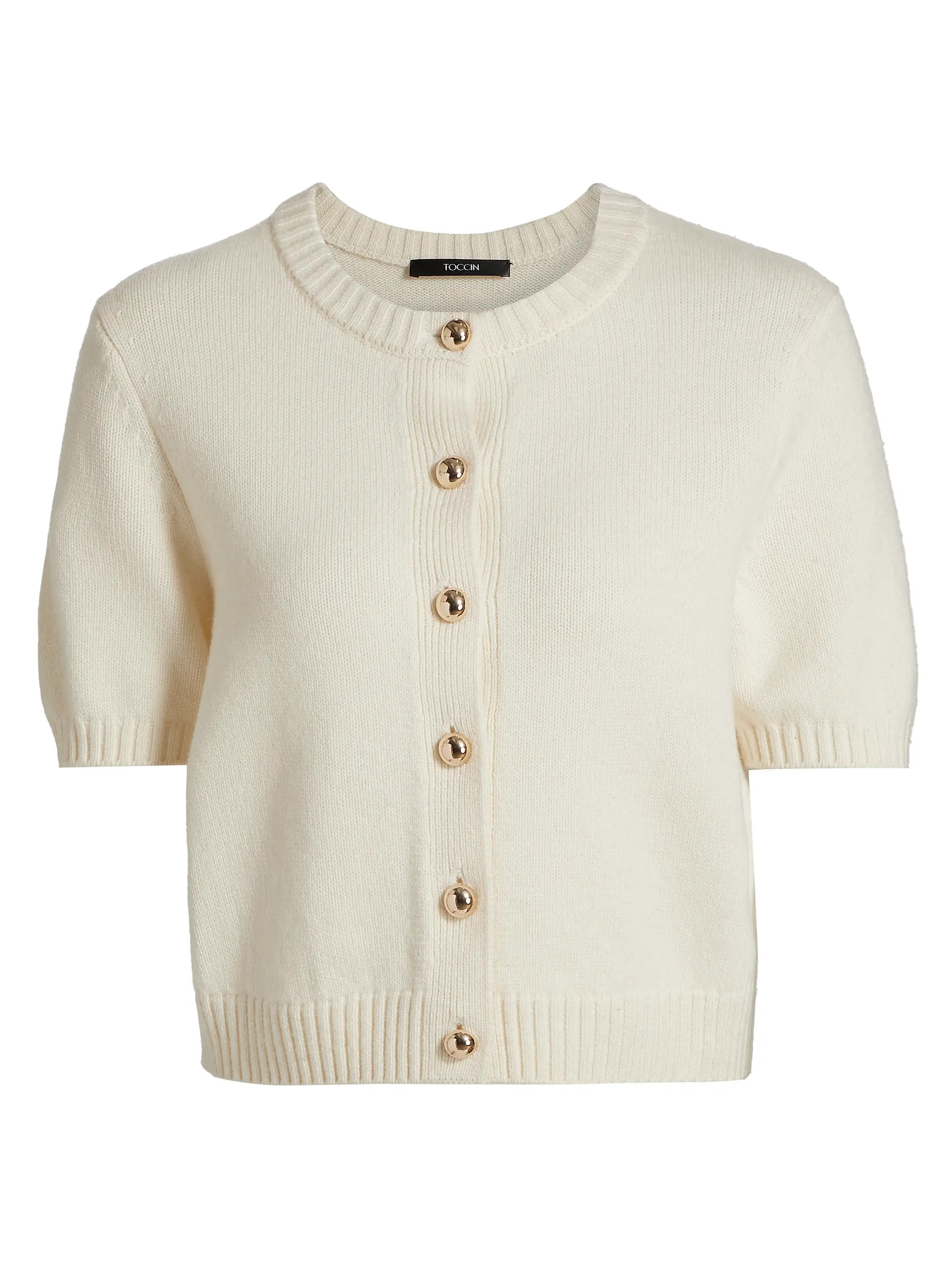 Toccin Pippa Short-Sleeve Cardigan | Saks Fifth Avenue | Saks Fifth Avenue