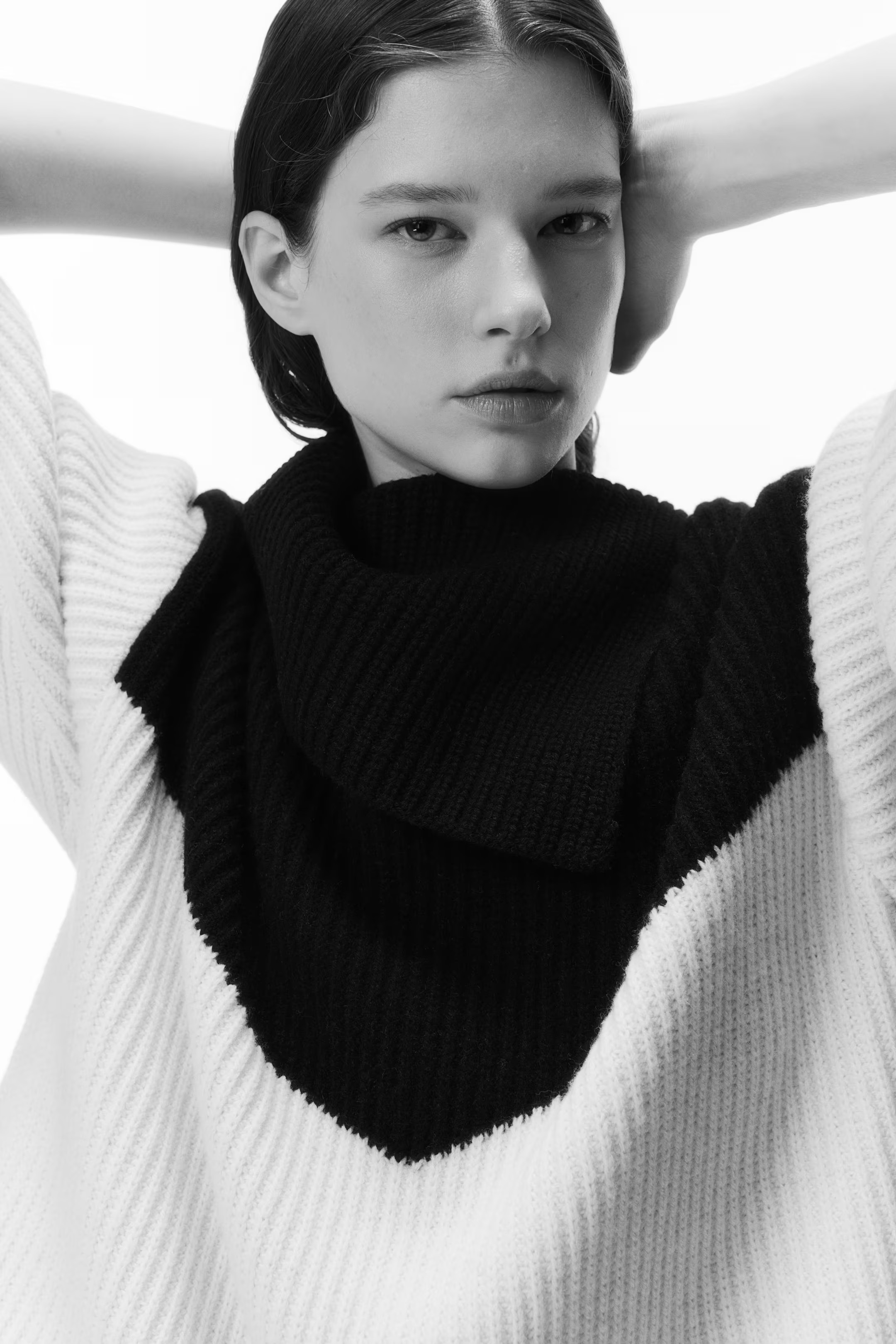Wool Sweater with Asymmetric Collar | H&M (US + CA)
