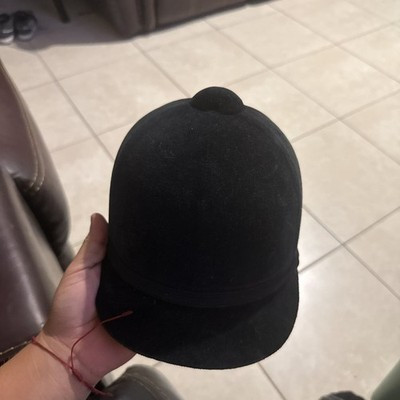 Classic Black Velvet Equestrian Riding Helmet Hat | eBay US