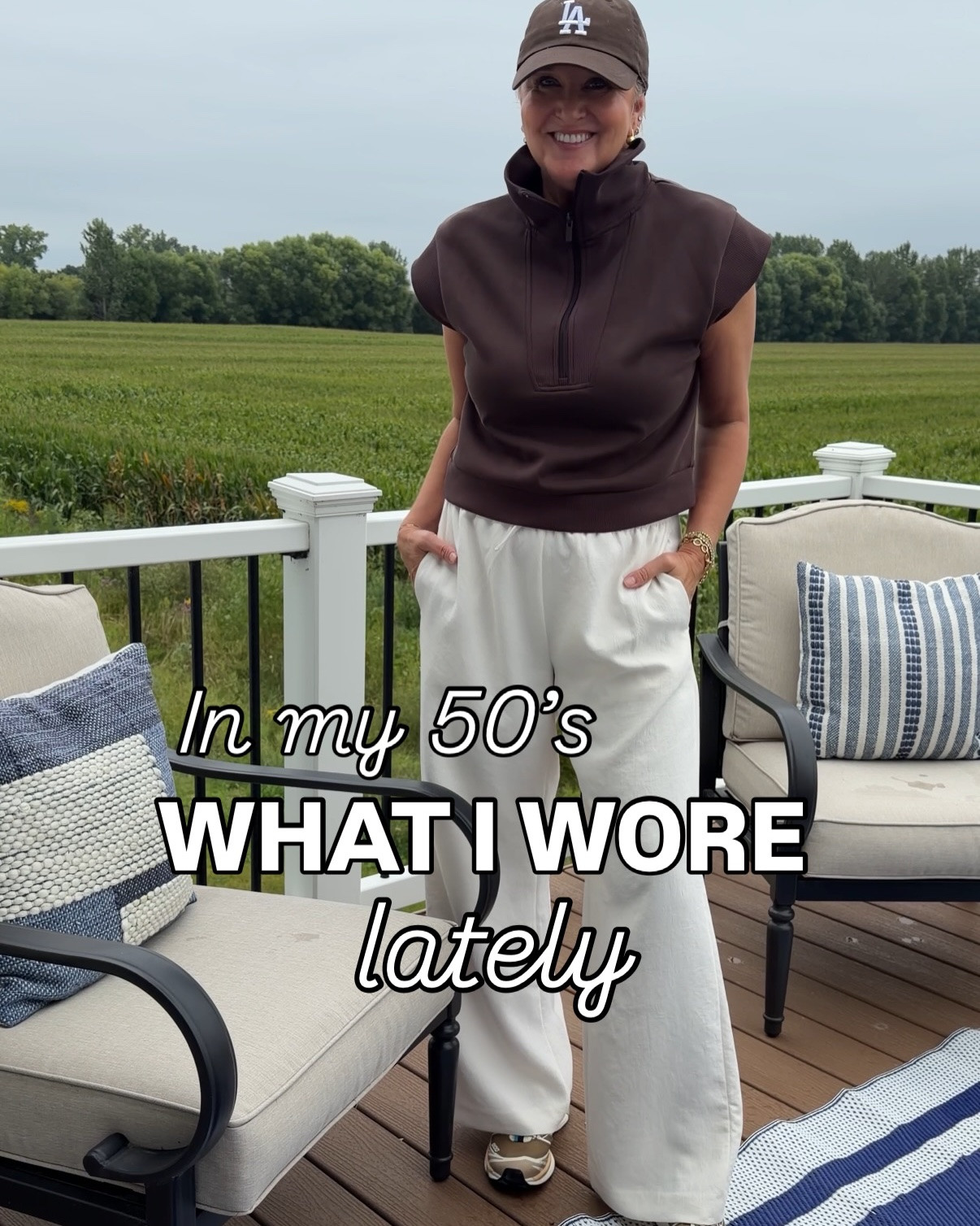 A few outfits from the past couple weeks!  The weather has still been fairly warm, so I’m transitioning to Fall with colors, and adding a third piece! 

Comment SHOP for links! 🛍️

#whatiwore #over50 #midlifestyle #casualstyle