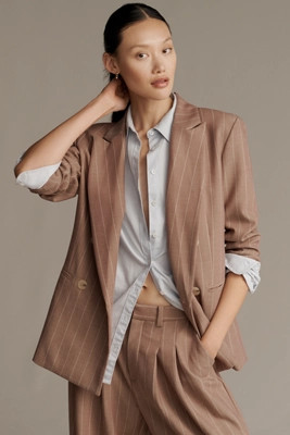 Maeve Oversized Double-Breasted Blazer | Anthropologie (US)