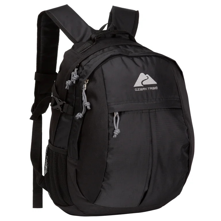 Ozark Trail 25L Adult/Teen Polyester Hiking Backpack, Black | Walmart (US)
