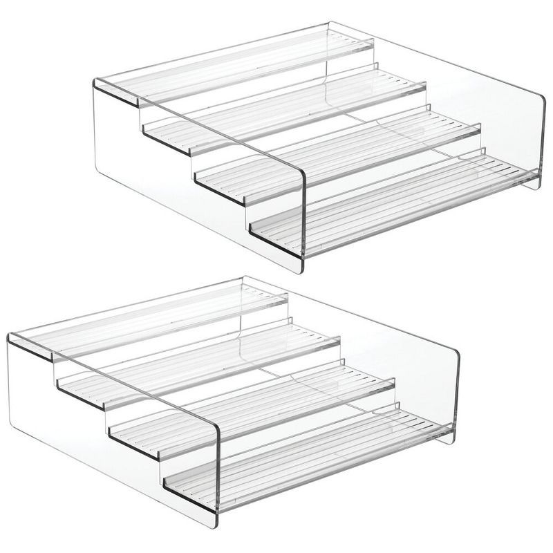 mDesign Plastic Bathroom Medicine Organizer, 4 Level Shelf, 2 Pack | Target