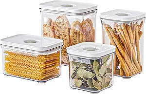 Premium Airtight Food Storage Containers 4-piece/Set, BPA Free, 100% Leak Proof, Keep food fresh ... | Amazon (US)