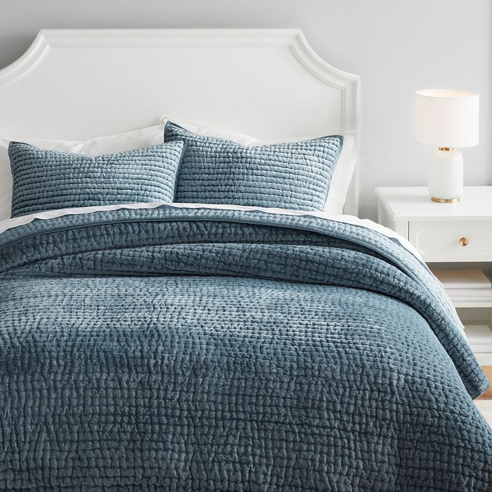 Velvet Pickstitch Quilt | Pottery Barn Teen