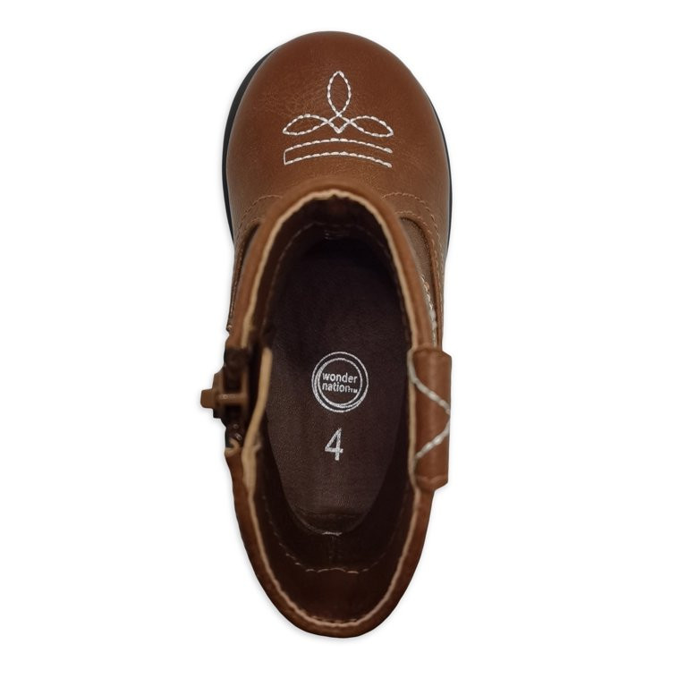 Wonder Nation Baby Boy Western Boots, Sizes 2-6 | Walmart (US)
