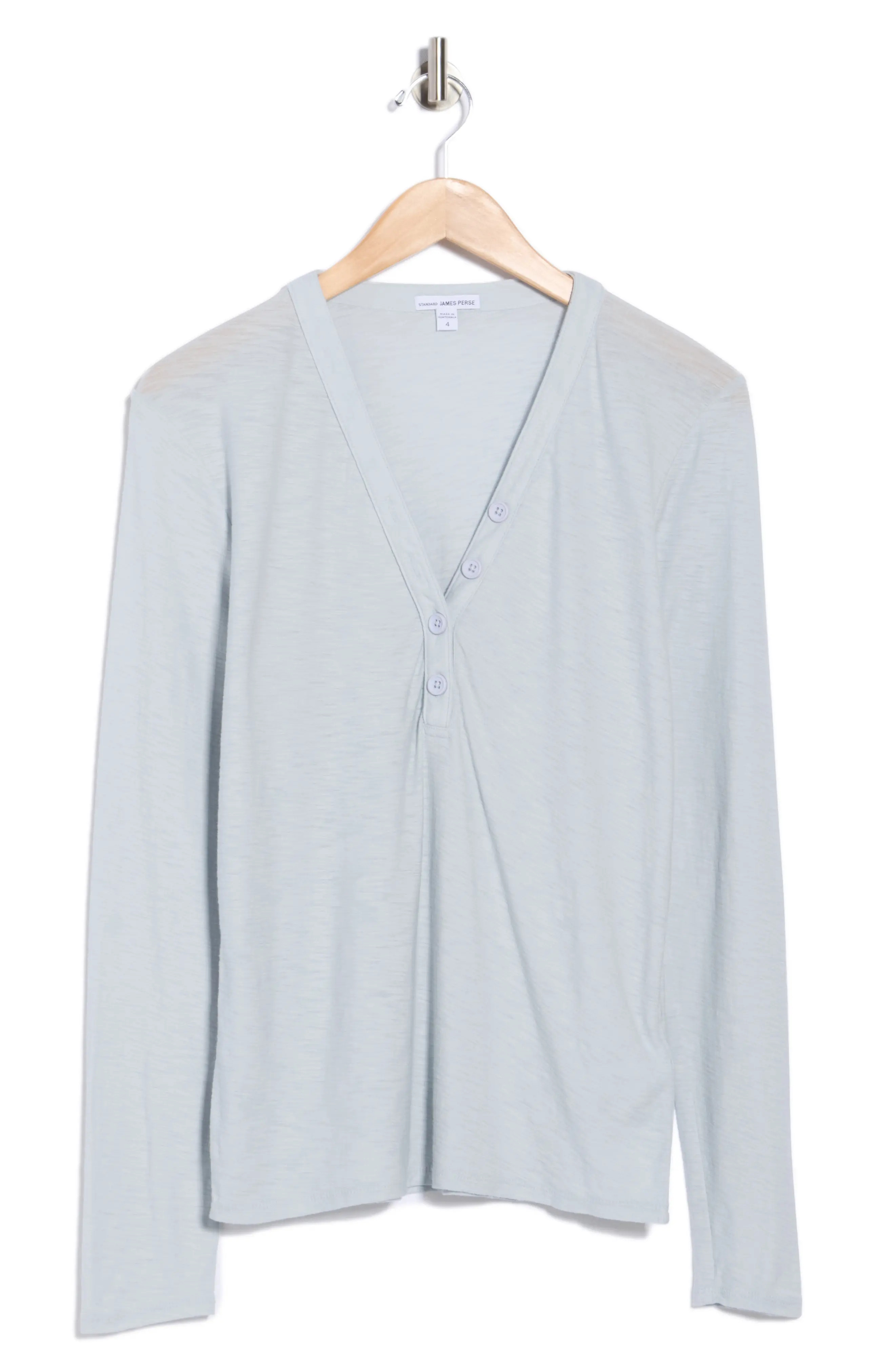 Long Sleeve Slub Jersey Henley (Women) | Nordstromrack | Nordstrom Rack