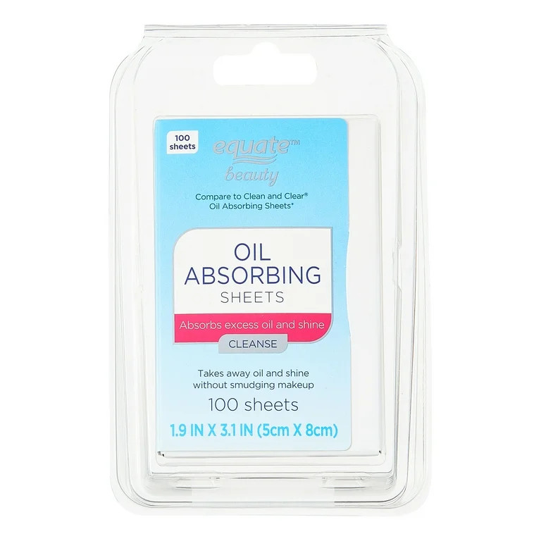 Equate Oil Absorbing Sheets 100 Count | Walmart (US)