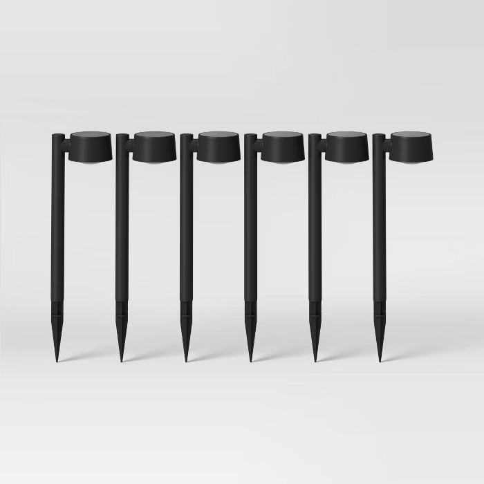 6pk Solar Pathway Lumen Lights Black - Project 62™ | Target