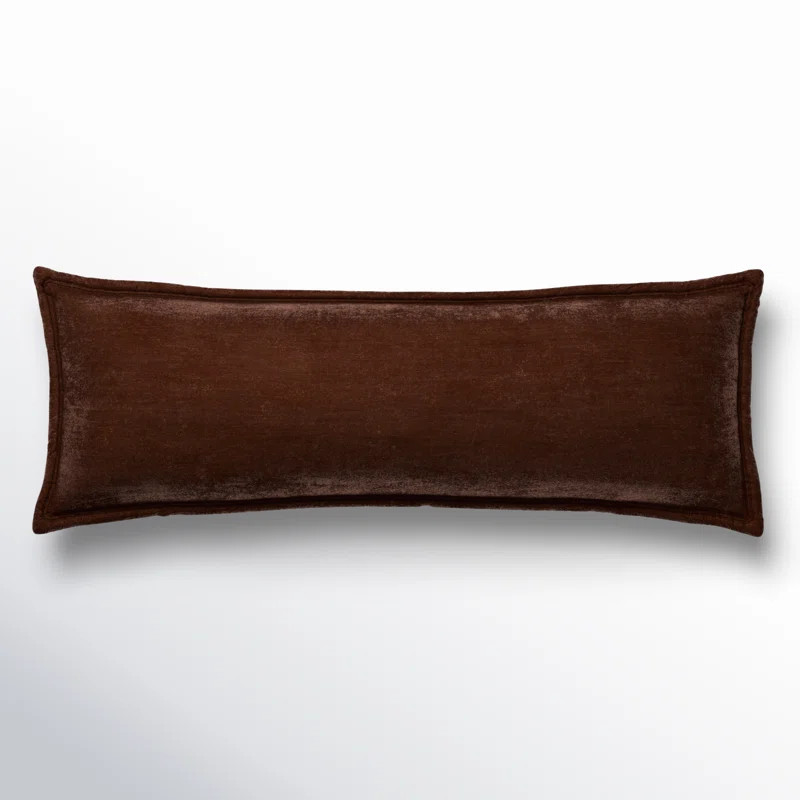 Stella Solid Faux Silk Velvet Romantic Western 14x42 inch Long Lumbar Pillow | Wayfair North America
