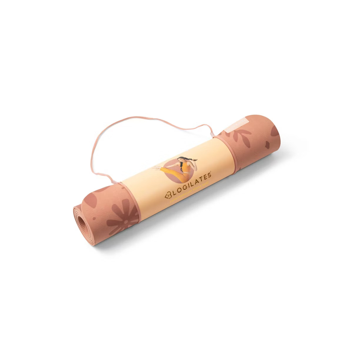 Blogilates Beginner Lightweight Yoga Mat - Rust (4mm) | Target