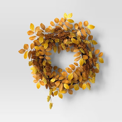 Hops Mix Fall Wreath - Threshold™ | Target