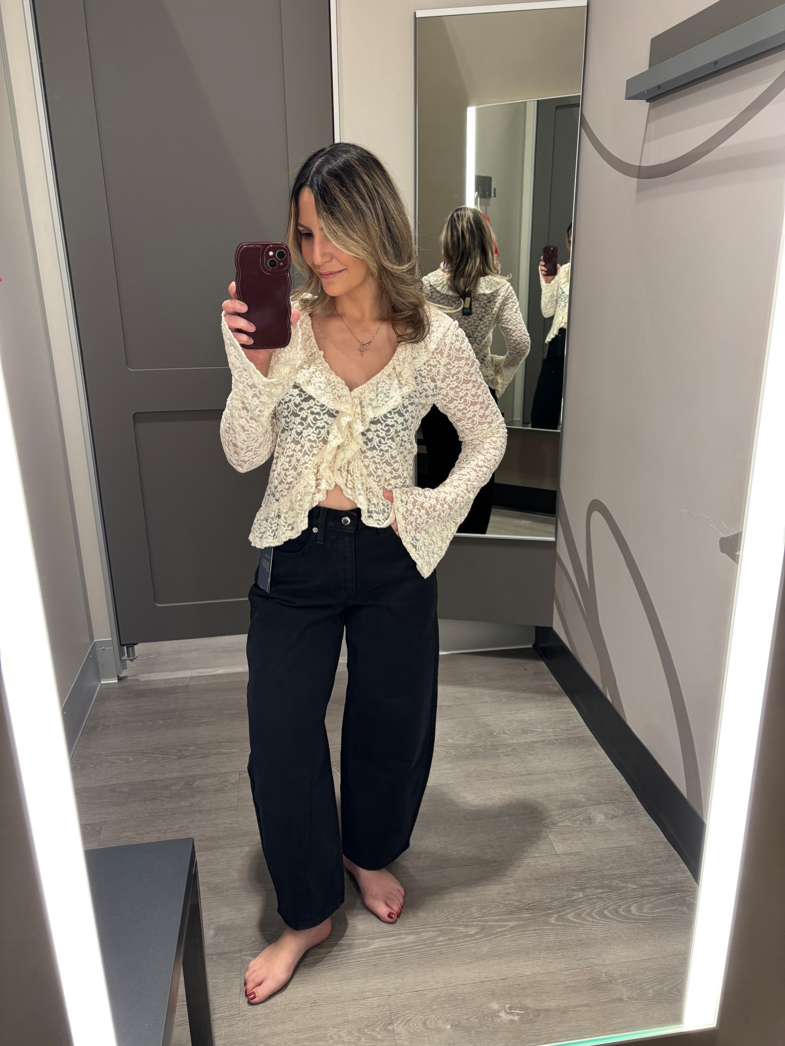 XS top & 2 regular jeans 



#LTKootd #LTKSaleAlert #LTKU