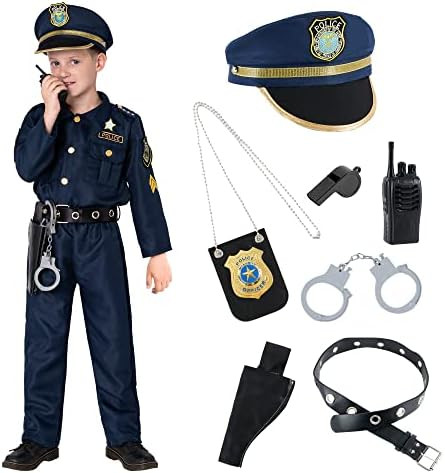 Joyin Toy Spooktacular Creations Deluxe Police Officer Costume and Role Play Kit (Small) | Amazon (US)