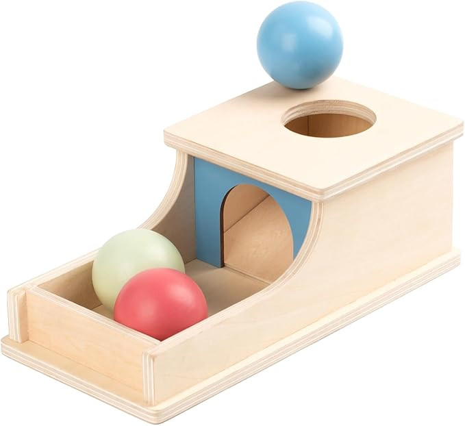Busy edition Montessori Toys for Babies 6-12 Months, Wooden Object Permanence Box, 9 Month Old Ba... | Amazon (US)