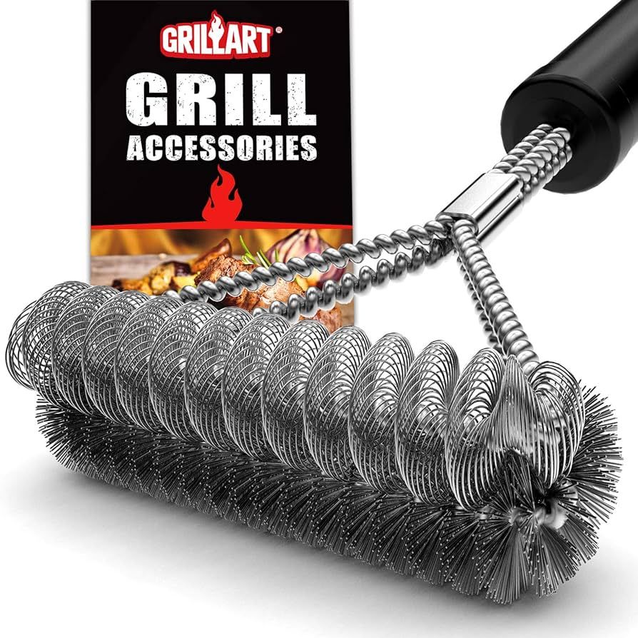 GRILLART Grill Brush Bristle Free & Wire Combined BBQ Brush - Safe & Efficient Grill Cleaning Bru... | Amazon (US)