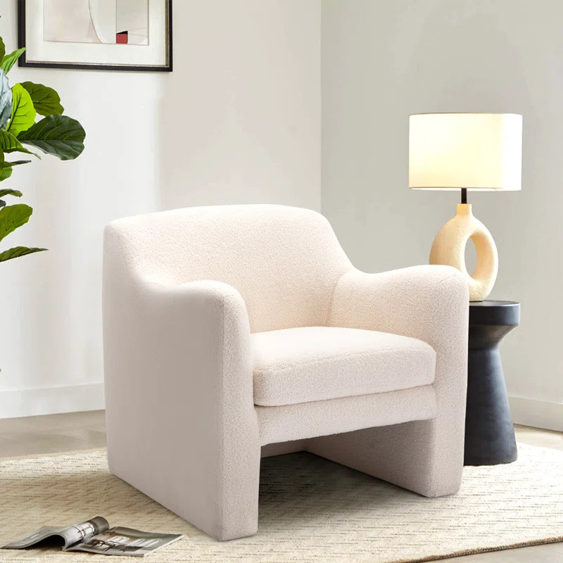 Chantil Upholstered Barrel Accent Chair with Cushion | Wayfair North America