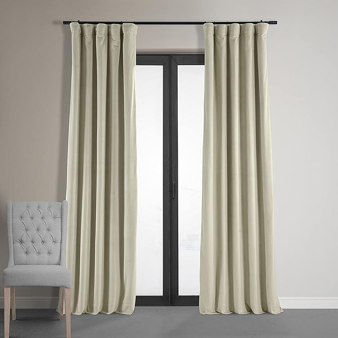 HPD Half Price Drapes Signature Velvet Blackout Curtains For Bedroom 50 x 108 (1 Panel), VPCH-160... | Amazon (US)